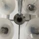 Lustre space age , design italien , chrome et verre