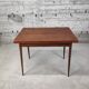 Table papillon ancienne, pieds compas