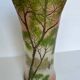 Vase en verre dépoli peint Legras