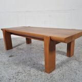 Elm coffee table by Luigi Gorgoni, 80s