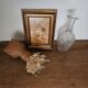 Carafe ou soliflore en verre taillé
