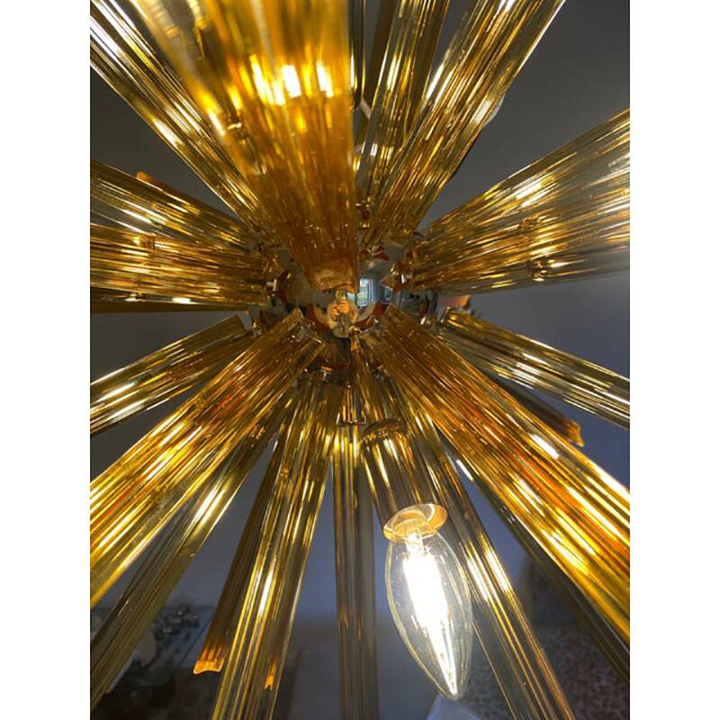 Sputnik Chandelier in Murano Glass Style From Italy