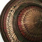 Asian straw and rattan hat