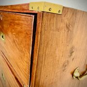 Commode de bateau en teck XIXe en deux parties