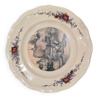 LOUX Obernai Sarreguemines Plate