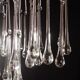 Lady Isabelle Murano Chandelier White Drops, 1980s