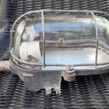 Industrial cast iron and glass wall light Bloc