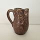 Glazed ceramic pitcher signed pictogram accolay - height 17cm