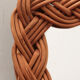 Vintage french wall mirror in rattan, 1960s
