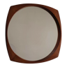 Teak mirror, design by Rimbert Sandholdt Denmark 1960, dimensions 42.5 cm