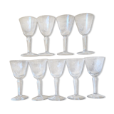 Set of 9 glasses for the aperitif