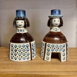 Pair of signature candlesticks "Scandinavian Design 1950"