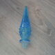 Vintage empoli Italian blue glass carafe
