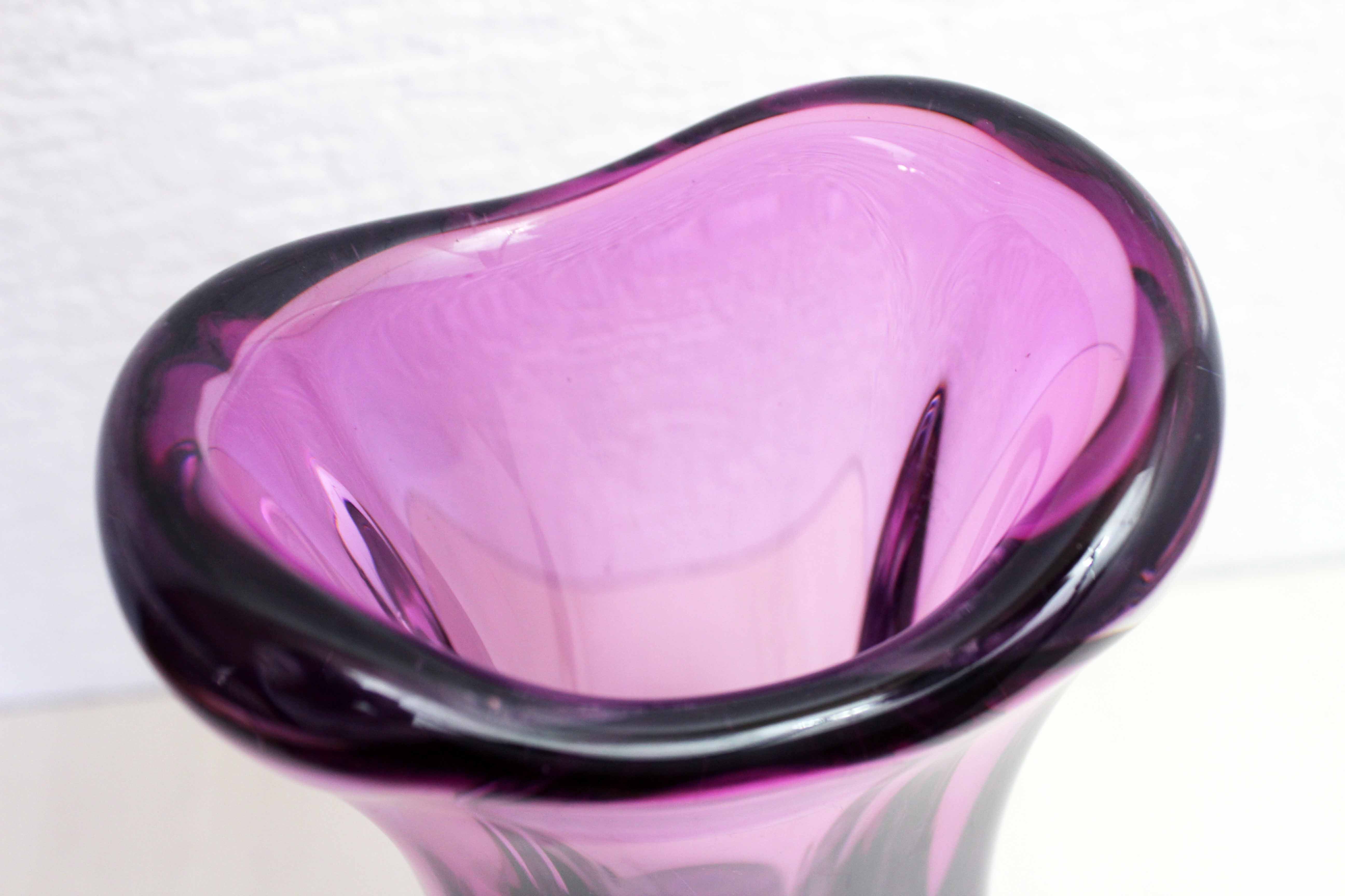 Glass vase of Murano 42cm