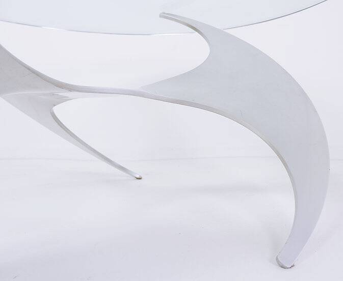 Knut Hesterberg for Ronald Schmitt Aluminum "Propeller" Coffee Table