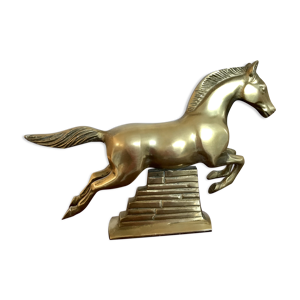 Cheval en laiton vintage