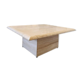 Travertine coffee table