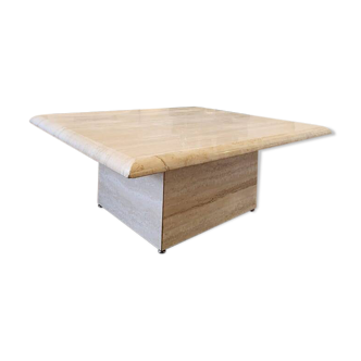 Travertine coffee table