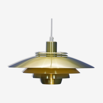 Danish pendant light in brass, 1960s