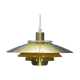 Danish pendant light in brass, 1960s