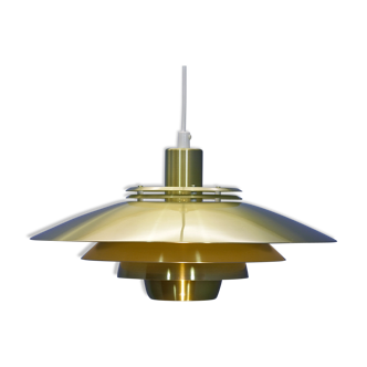 Danish pendant light in brass, 1960s