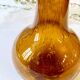 Vase soliflore en verre bullé de Biot, années 1950