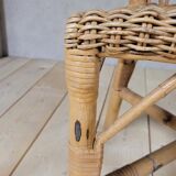 Vintage rattan office chair - 1950s