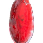 Red manganese plate Gérard HOFMANN Vallauris