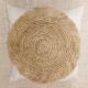 Housse de Coussin Bora, coton, raphia 50x50 cm
