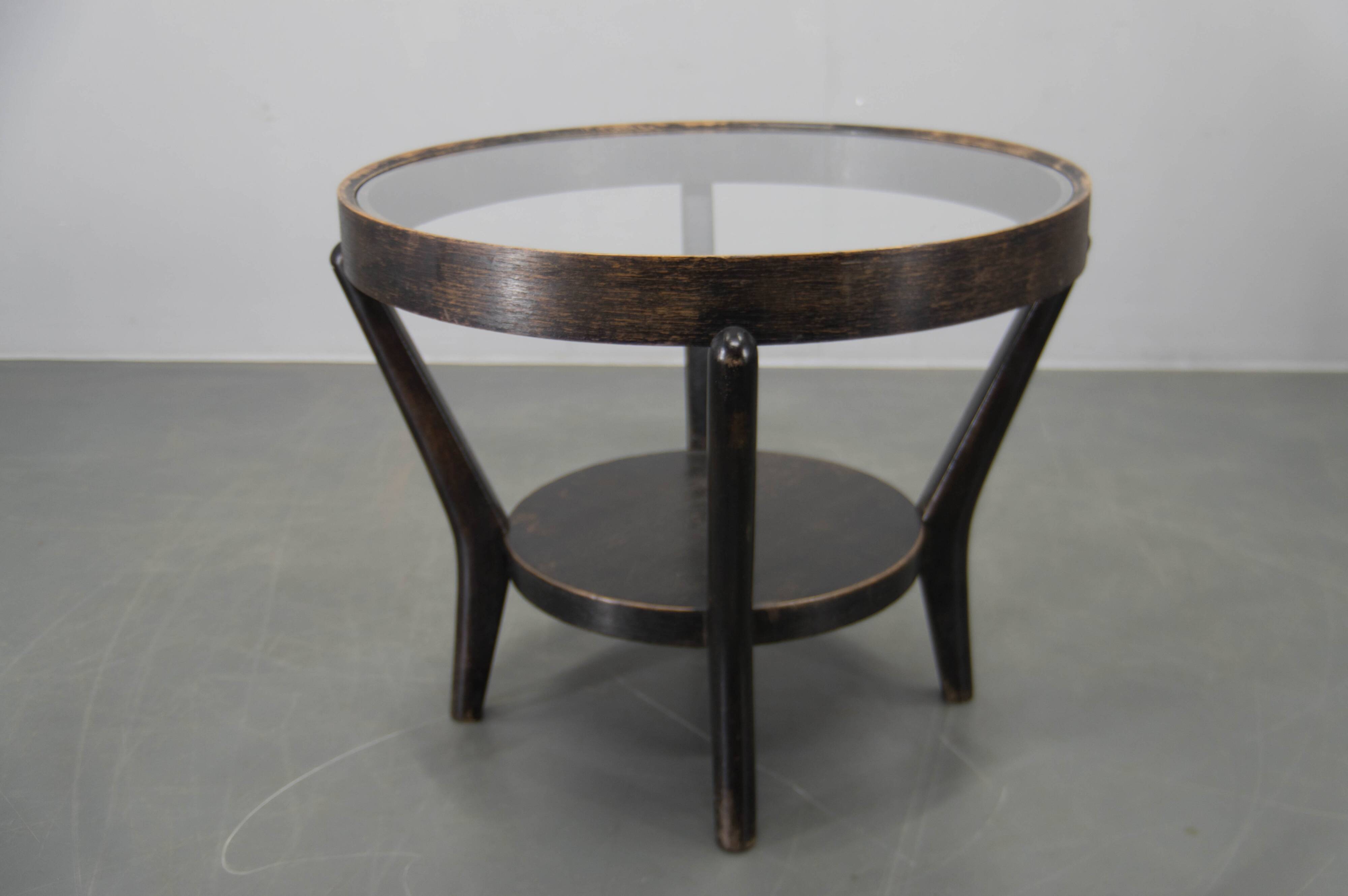Vintage Coffee Table by Karel Koželka and Antonín Kropáček, 1940s