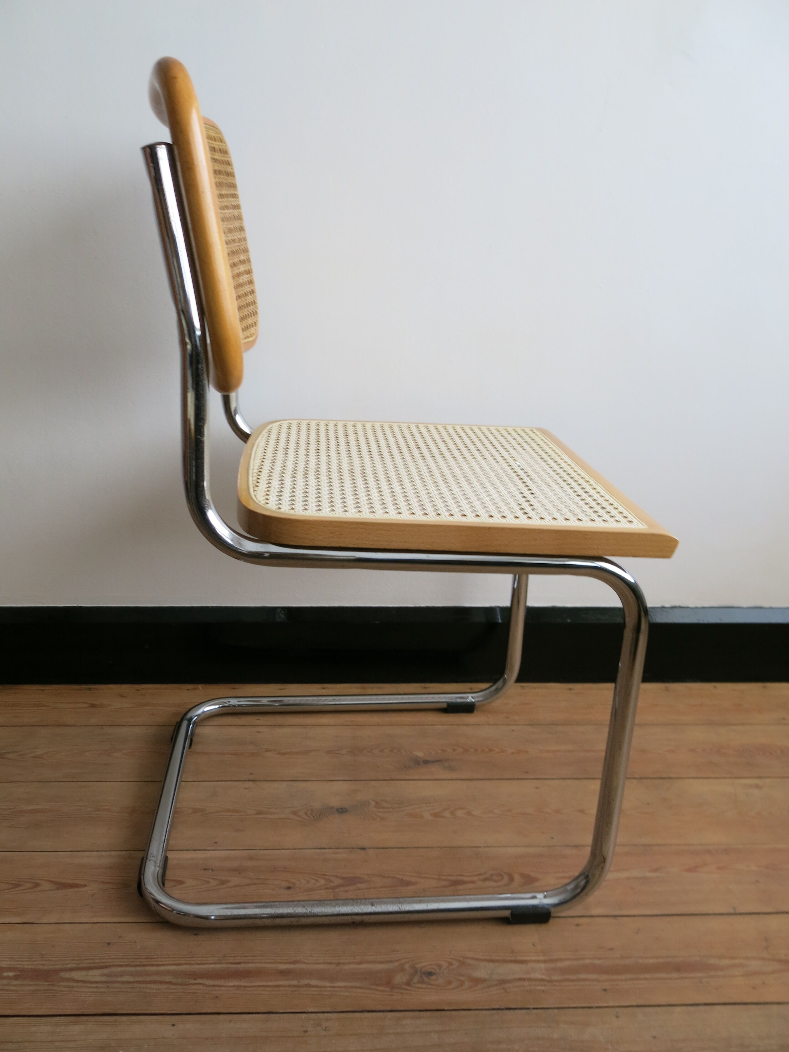Duo of chairs Cesca B32 by Marcel Breuer