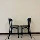 Black bistro chair x2