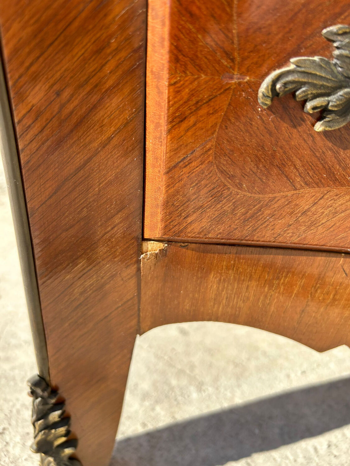 Curved rosewood secretary