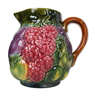 Pitcher Barbotine Salins The Decor Baths Of leaves and fruits