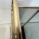 Vintage 'gold' umbrella stand with smoked glass