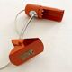 Delmas orange flexible clamp lamp, 1970s