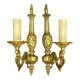 Pair of single-light wall sconces in Louis XV style - Lumalux Paris - gilded bronze
