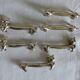 6 metal knife holders, cat theme.