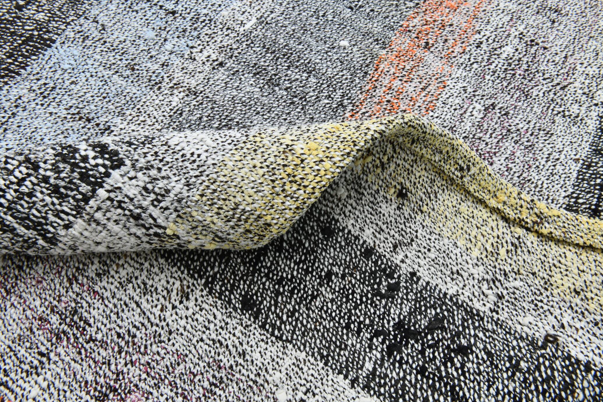 7x10 Soft Pastel Bohemian Hand Woven Turkish Kilim Rug, 220x304Cm