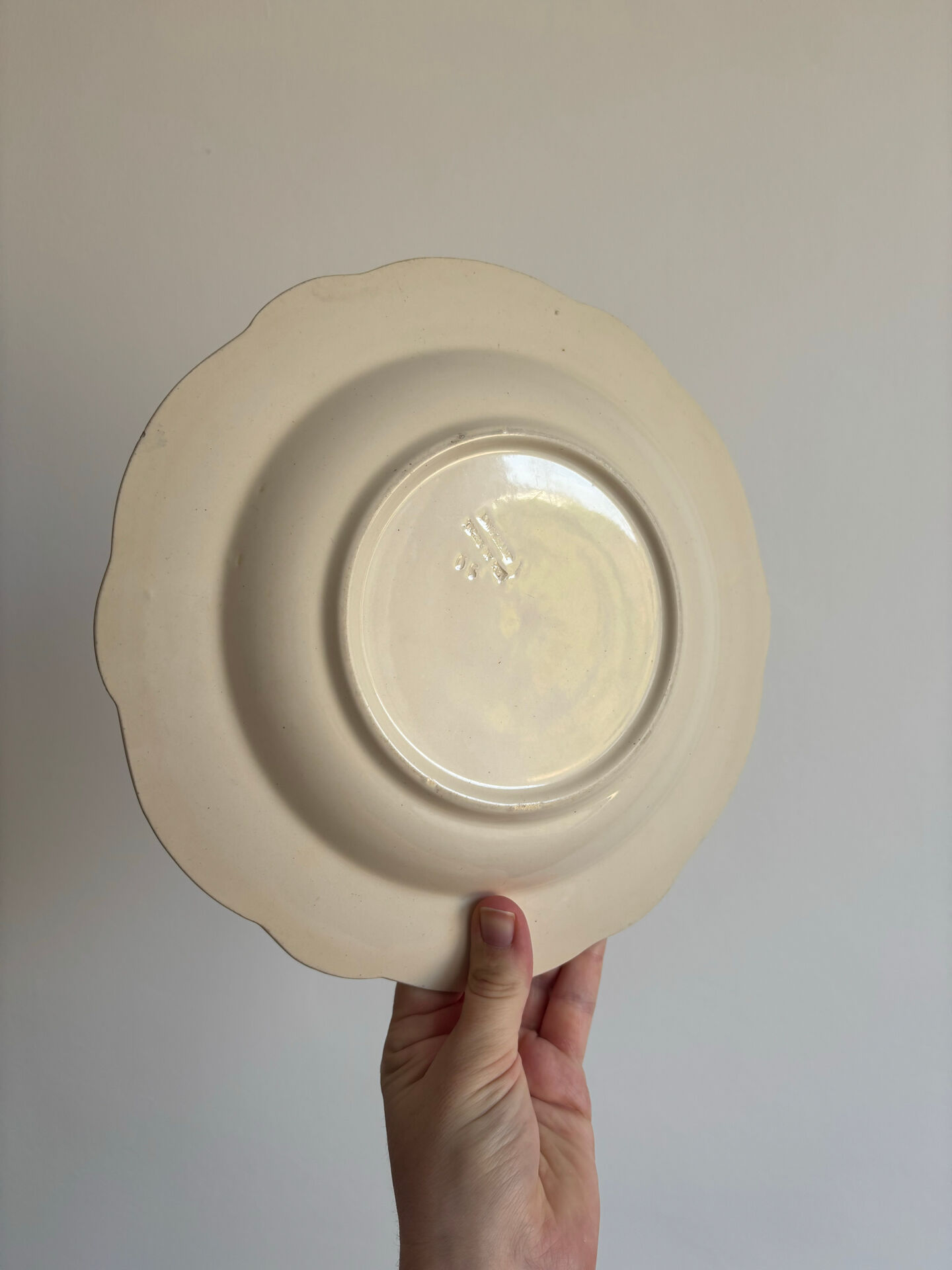 Iron earth plate sepia and blue Longchamp - iron earth storks