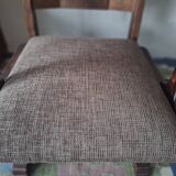 Antique arts and crafts carved oak armchair, 1910