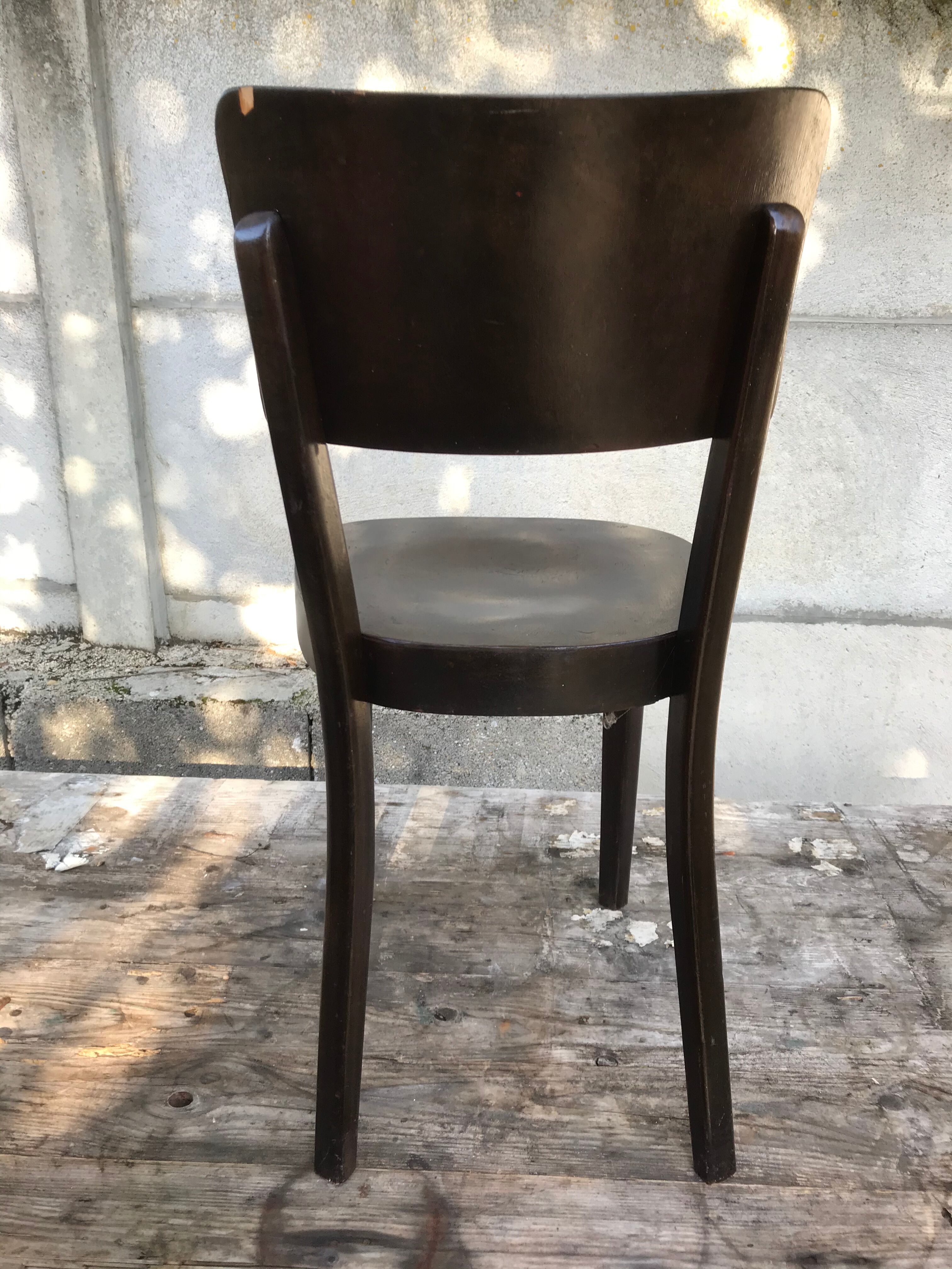 Old Dark Wood Vintage 50s