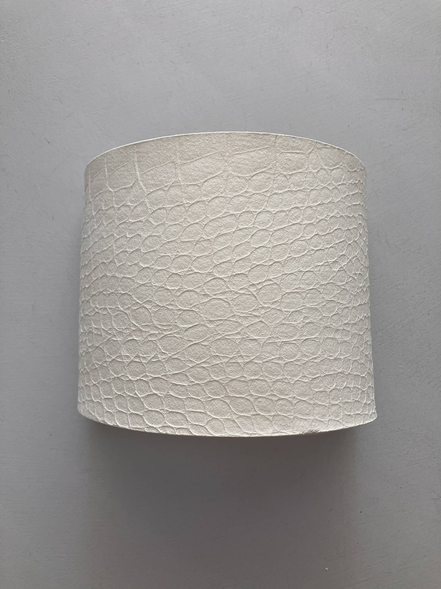 Ceramic crocodile print applique in stoneware. Handmade in France.