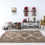 Oriental antique wool vintage rug 232x144cm