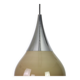 Large opaline glass pendant by Braun, Limburg, Germany, 1970s.