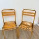 Pair of vintage bistro chairs "Street Art"