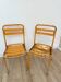Pair of vintage bistro chairs "Street Art"