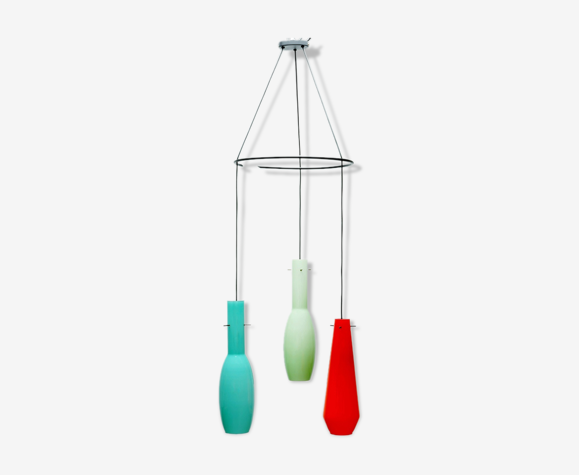 Suspension Italienne en verre de Murano de Gino Vistosi pour Vistosi circa 1950