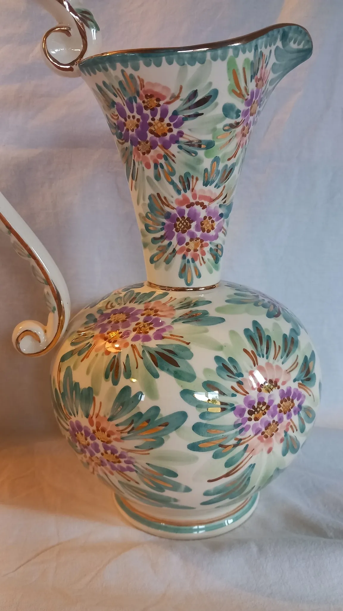Vintage cracked earthenware pitcher by André Bayer – Years