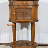 Small Beech Drum Table, Louis XVI style – 1920
